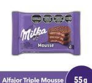 Alfajor Milka triple mousse negro