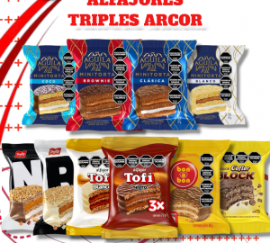 PROMO ALFAJORES TRIPLES ARCOR 2X $2500