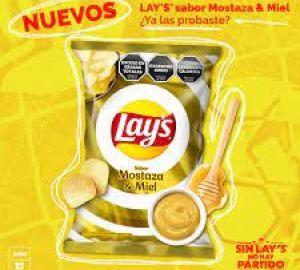 lays papas sabor mostaza y miel 34g