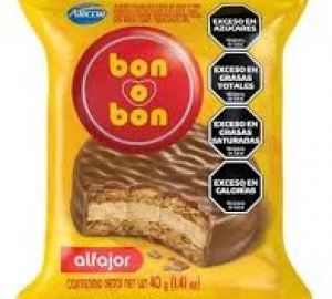 ALFAJOR BON O BON SIMPLE NEGRO