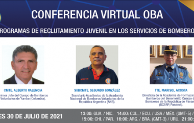 Conferencia Virtual: “Programas de reclutamiento juvenil en los servicios de bomberos”