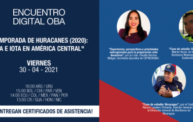 Encuentro Digital OBA: “Temporada de huracanes (2020): Eta e Iota en América Central”