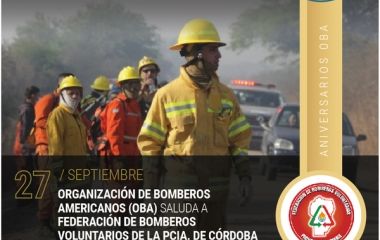 La Federación de Bomberos Voluntarios de la Provincia de Córdoba cumple 53 años de trabajo junto a sus comunidades