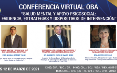 Conferencia Virtual para Miembros Activos sobre Salud Mental y Apoyo Psicosocial: evidencia, estrategias y dispositivos de intervención