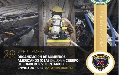 27° Aniversario del cuerpo de bomberos Voluntarios de Envigado