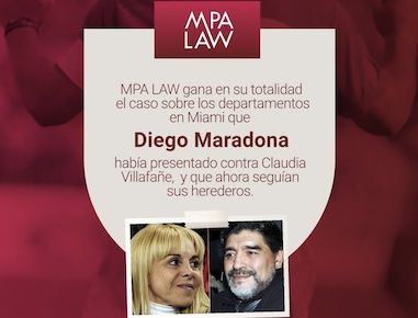MPA LAW wins Final Summary Judgment Order against the Estate of Maradona