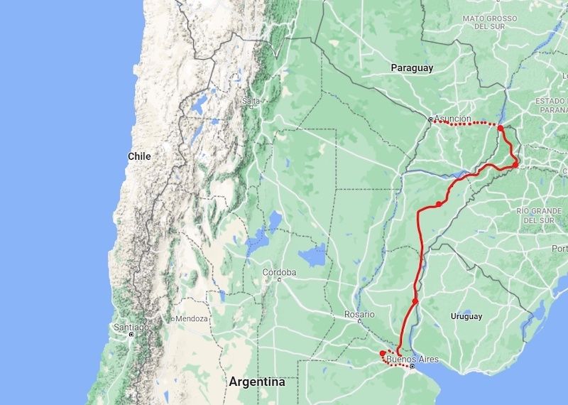 Expedition from Buenos Aires to Iguassu Falls