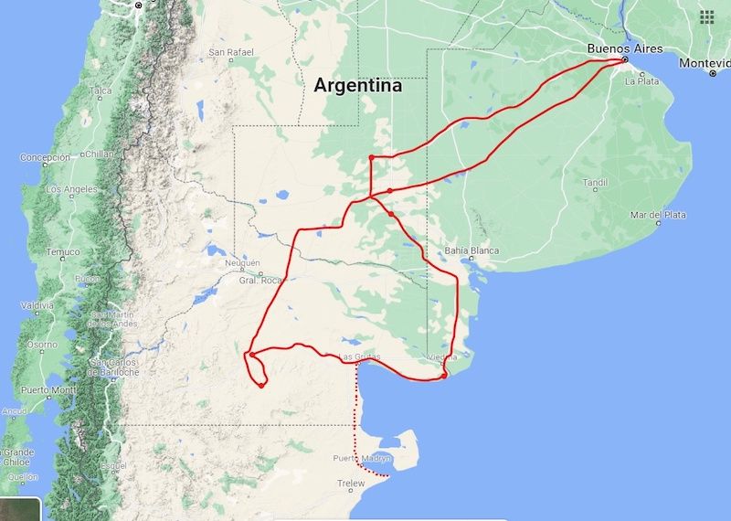 Expedition through the wild Patagonia way