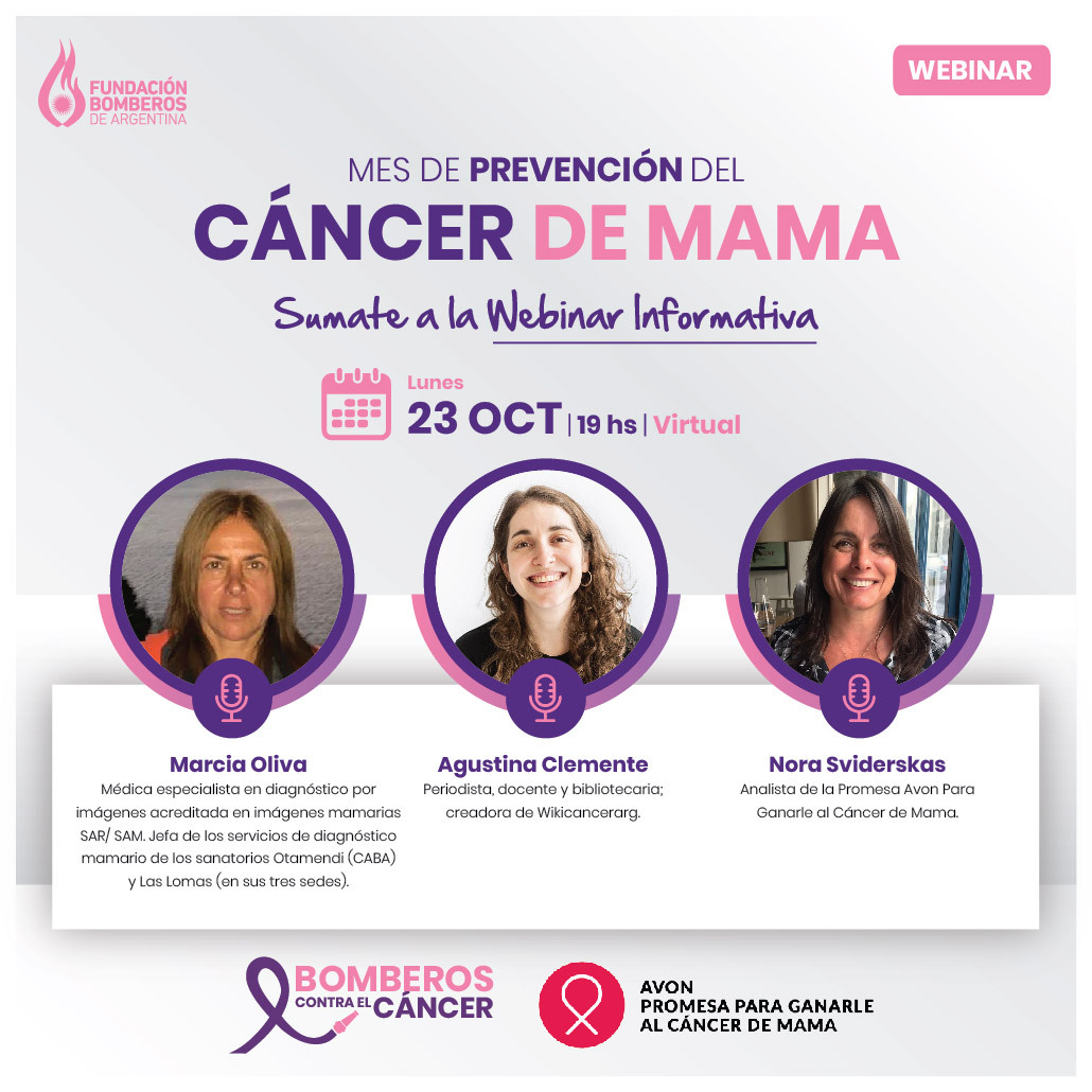 Webinar informativa en el mes de prevención del cáncer de mama